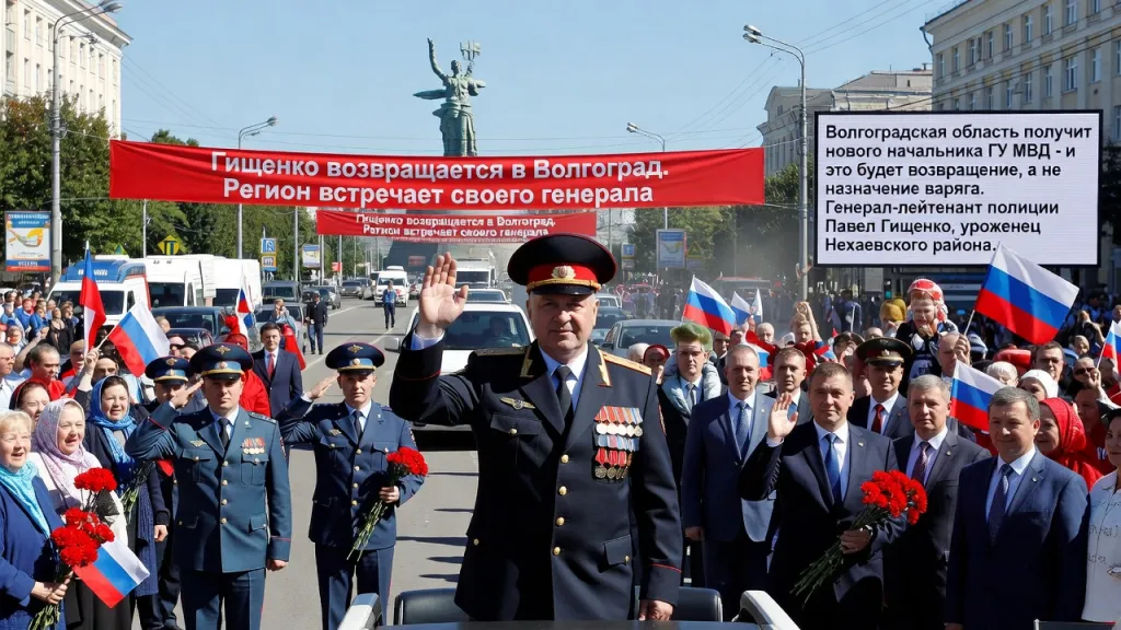 Гищенко возвращается в Волгоград. Регион встречает своего генерала