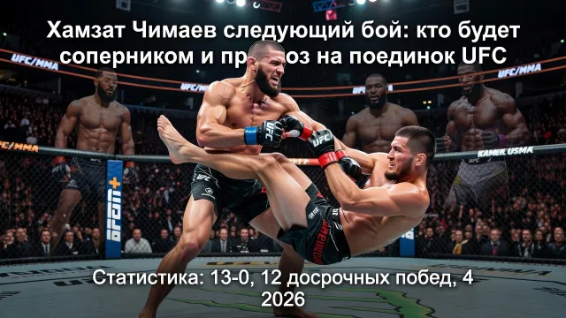 Хамзат Чимаев следующий бой: кто будет соперником и прогноз на поединок UFC